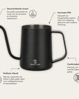 Kastmiskann Roostevaba teras - 600ml (must)