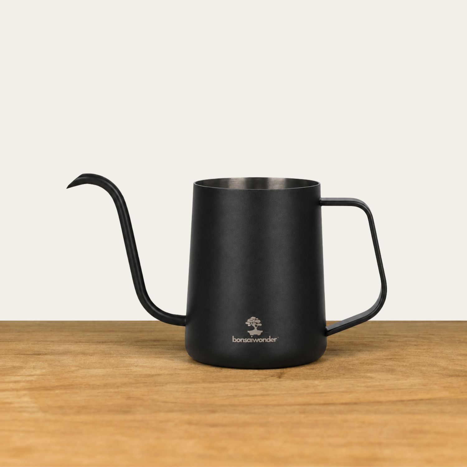 Vannkanne i rustfritt stål - 600 ml (svart)